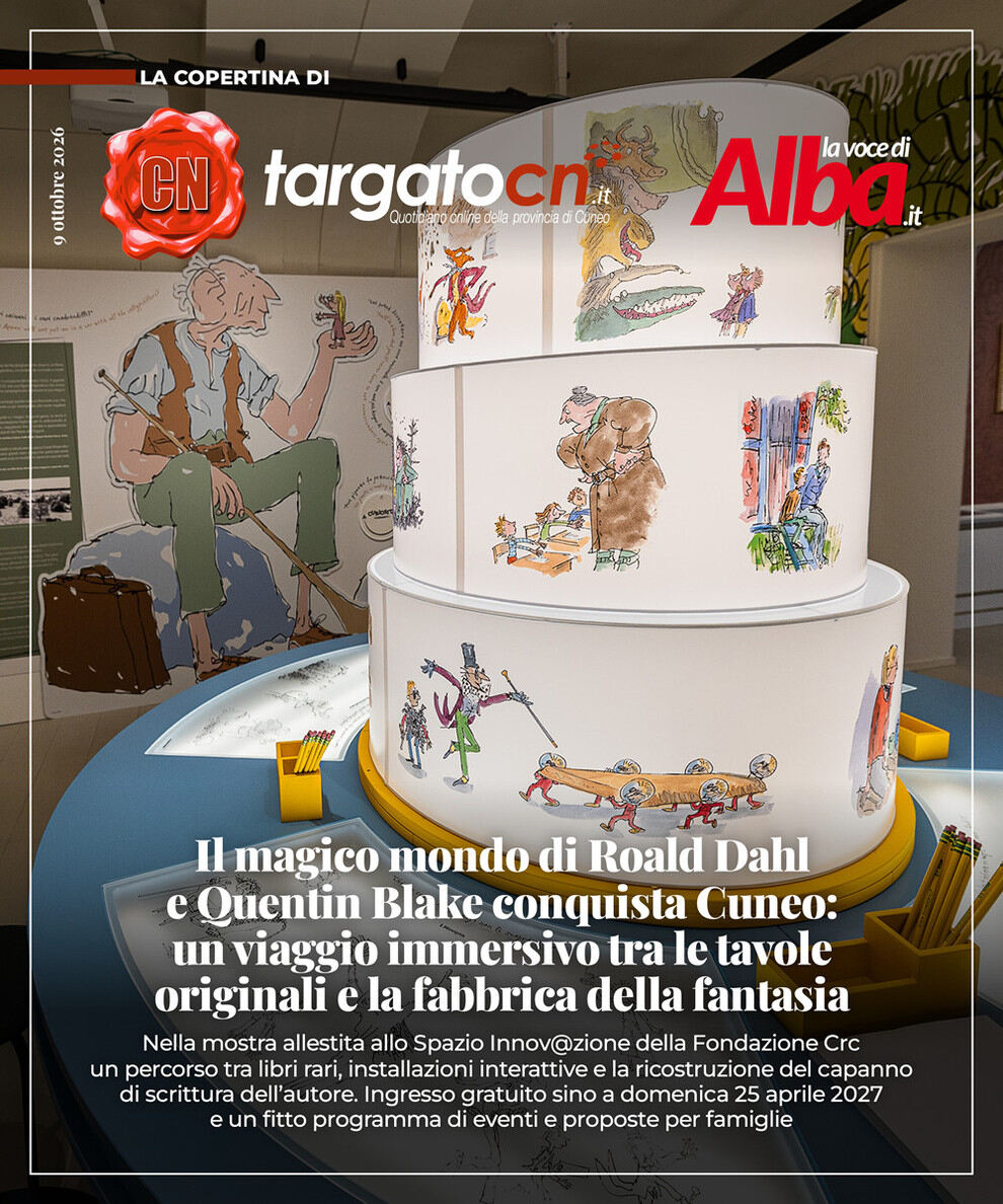 Il magico mondo di Roald Dahl e Quentin Blake conquista Cuneo: un viaggio immersivo tra le tavole originali e la fabbrica della fantasia